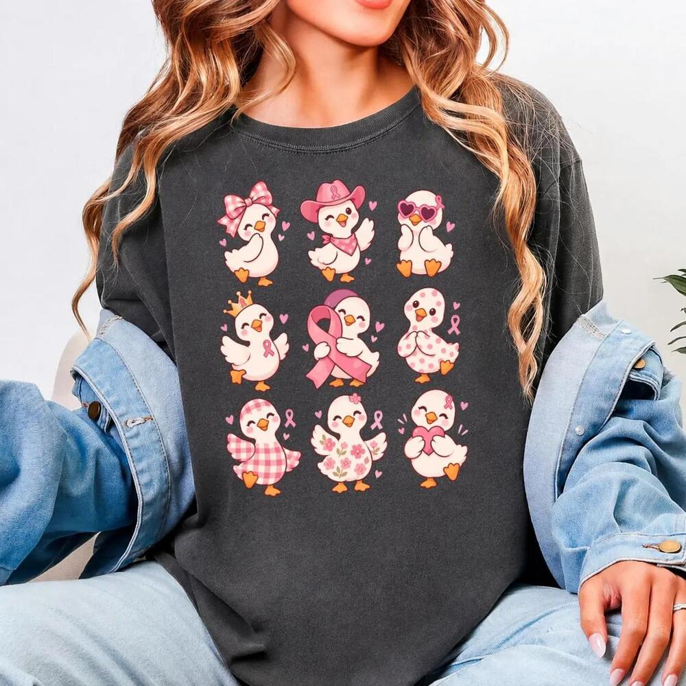 Awareness Shirt, Cute Ribbon Ducks Support Squad
